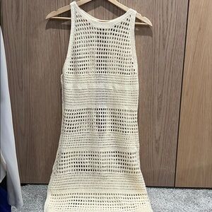 Cream cover up dress